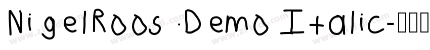NigelRoosDemo Italic字体转换